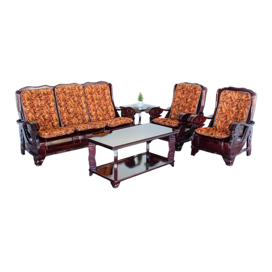 A collection of  chairs positioned around a sleek table, perfect for meals or casual conversations.