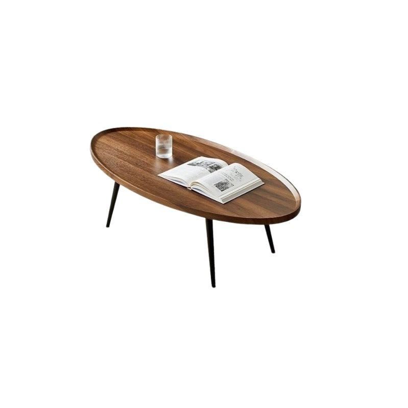 A modern coffee table with a magazine placed on top, enhancing the aesthetic of a comfortable living area.