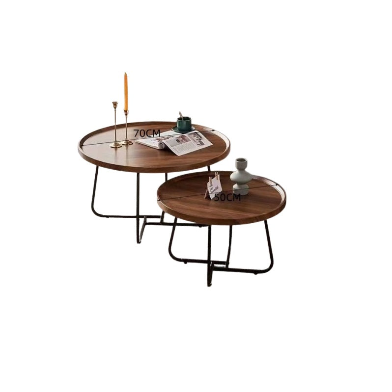 A modern coffee table with a magazine placed on top, enhancing the aesthetic of a comfortable living area.
