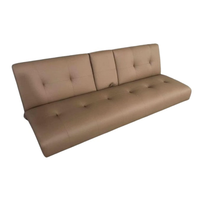A stylish sofa bed equipped with a soft mattress, ideal for both seating and sleeping.