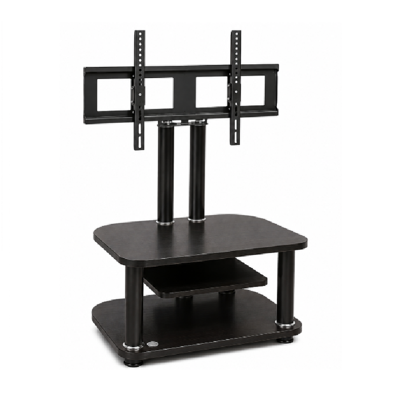 Canopus 80cm TV Stand with Tempered Glass Shelves & TV Mount