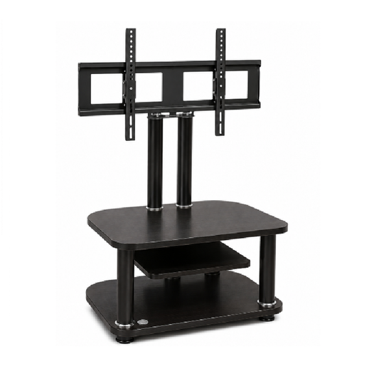 Canopus 80cm TV Stand with Tempered Glass Shelves & TV Mount