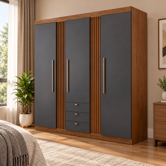 Aurora 3 Door Wardrobe with 3 Drawers
