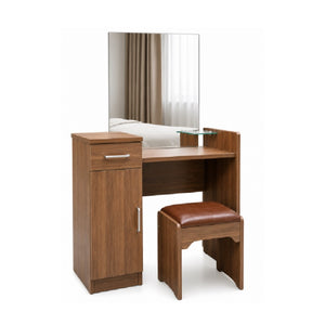 Aslan 96cm Dresser with Mirror & Stool | 1 Drawer with 1 Cabinet