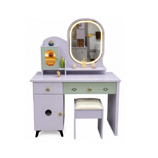 Chester 100cm Dresser with Mirror & Stool | 3 Drawers
