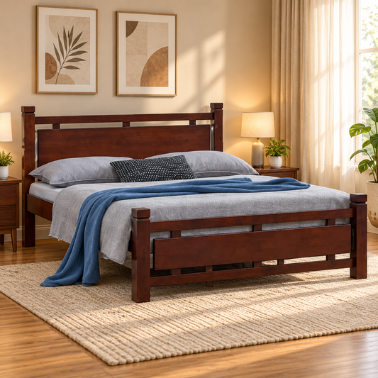 Murberry Wooden Bed Frame for Full Double Size Bed