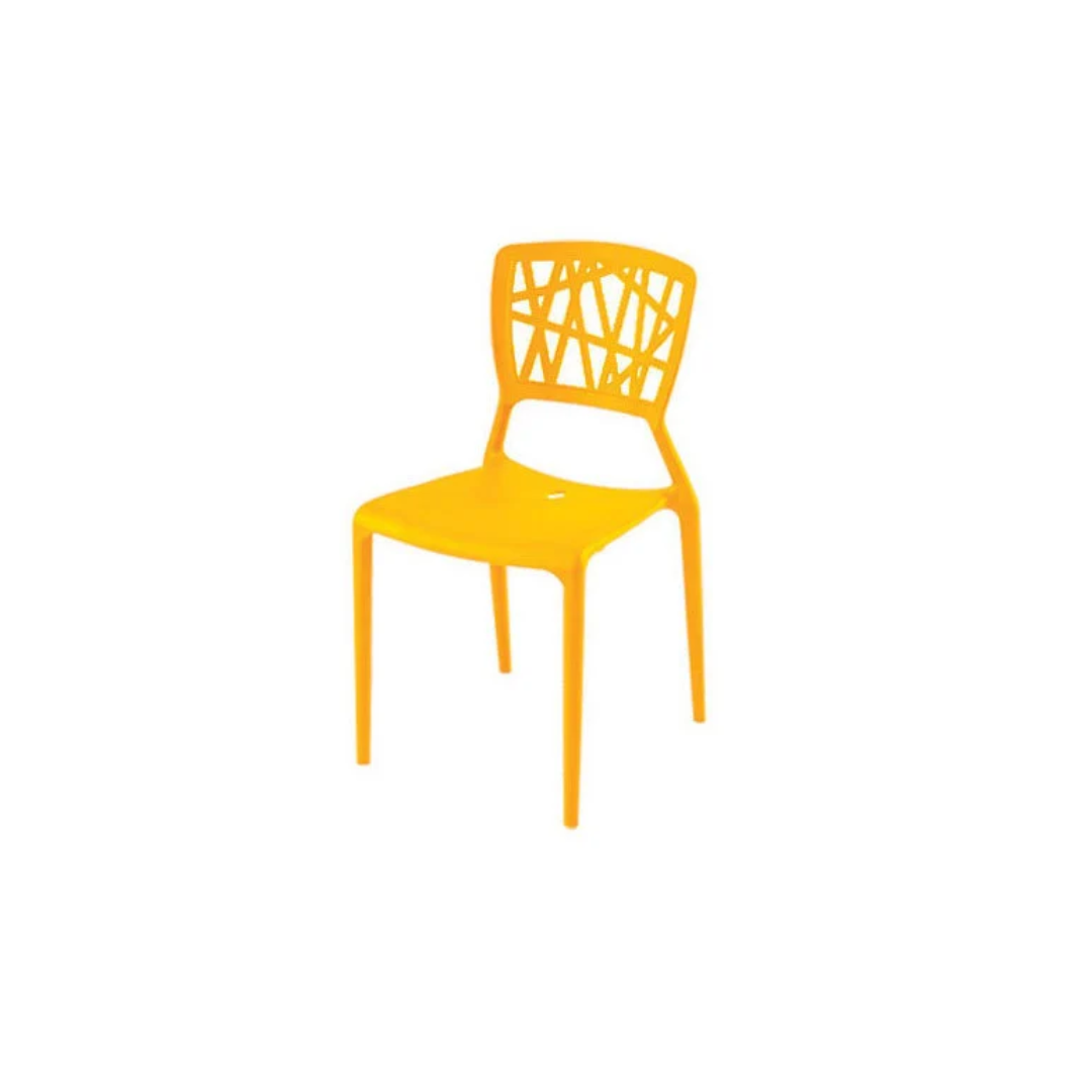 Cofta Bamboo Monobloc Chair | Durable Moulded Polypropylene Plastic