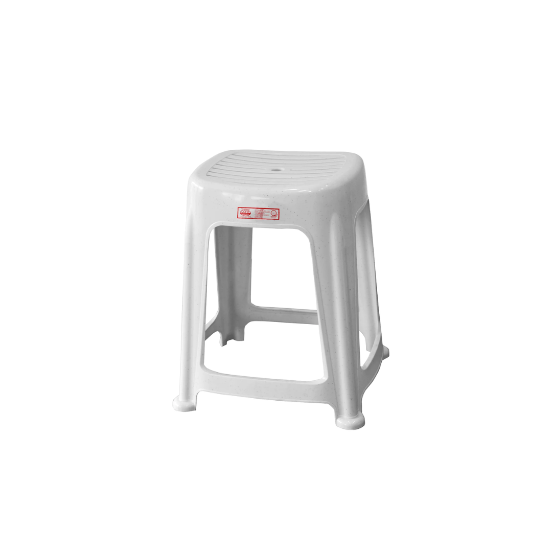 Cofta Acacia Monobloc Stool | Durable Moulded Polypropylene Plastic